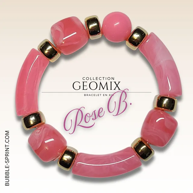 ARTSHOP Bijoux en KITS GEOMIX Rose B. kit bracelet complet