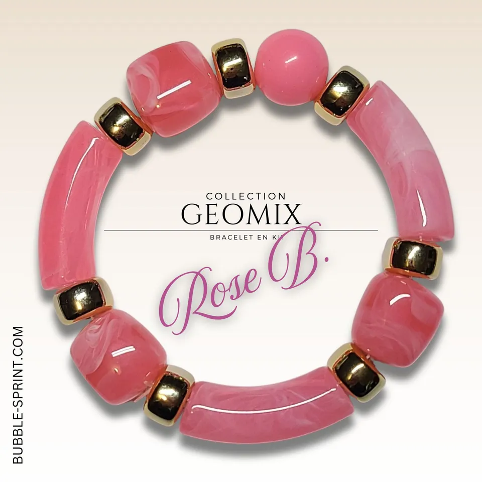 ARTSHOP Bijoux en KITS GEOMIX Rose B. kit bracelet complet
