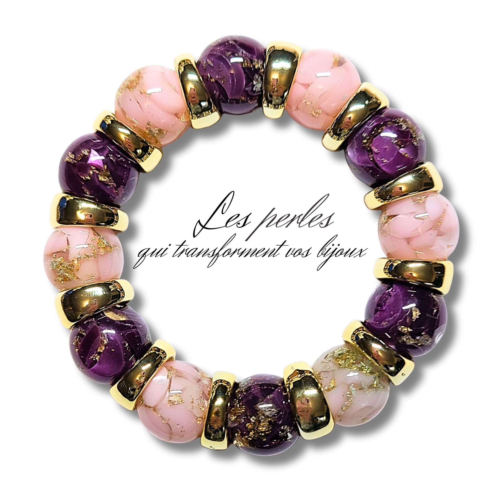ARTSHOP Boules 16MM 314 perles rose clair x15 effet Murano