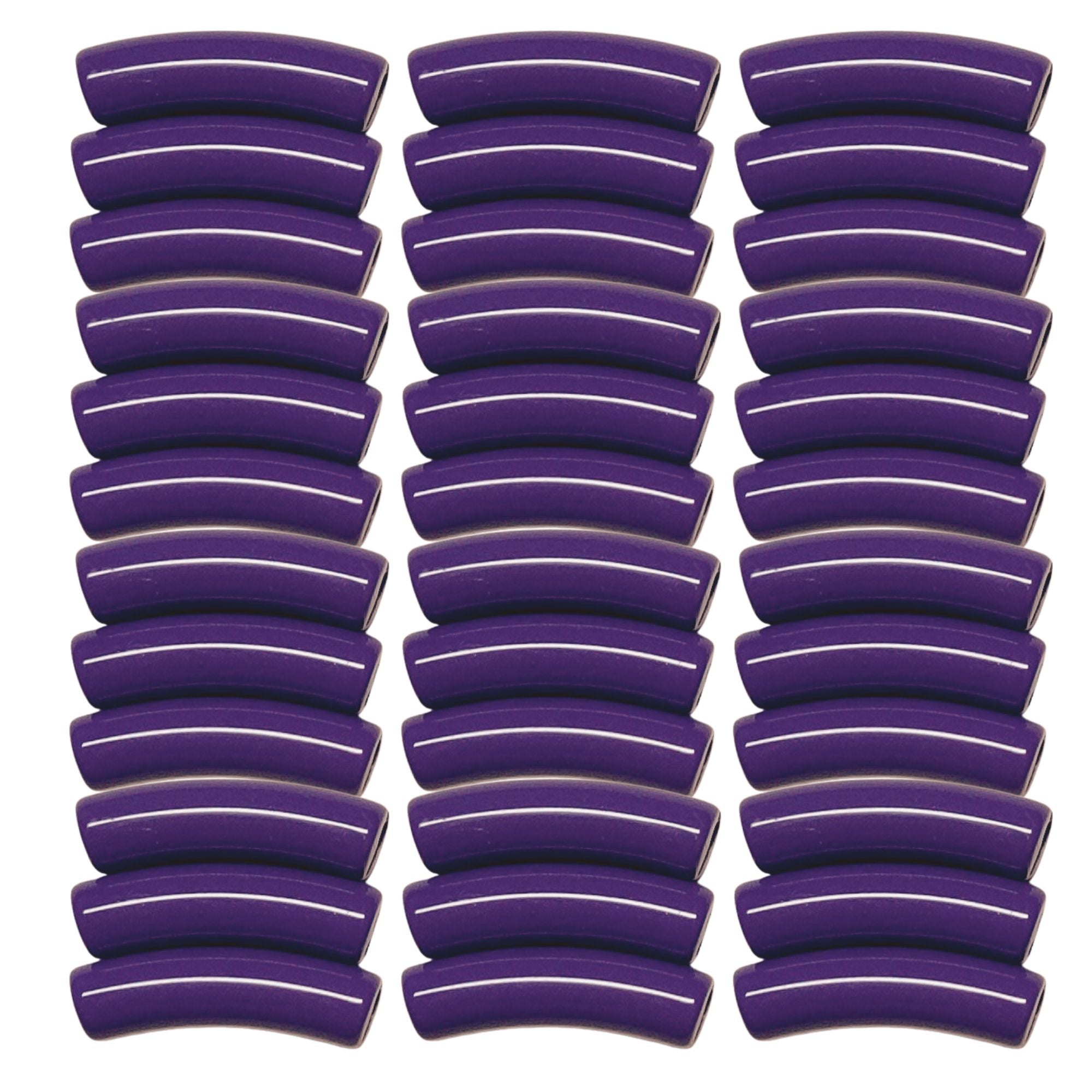 ARTSHOP TINY Tubes 19 tube incurvé violet foncé x10