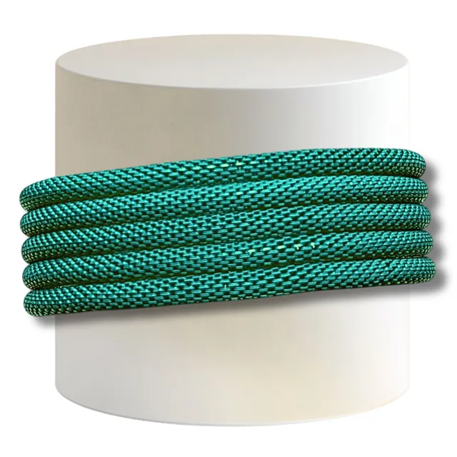 ARTSHOP Cotte de Mailles 18 Bracelet Élastique Zircon Mat x1
