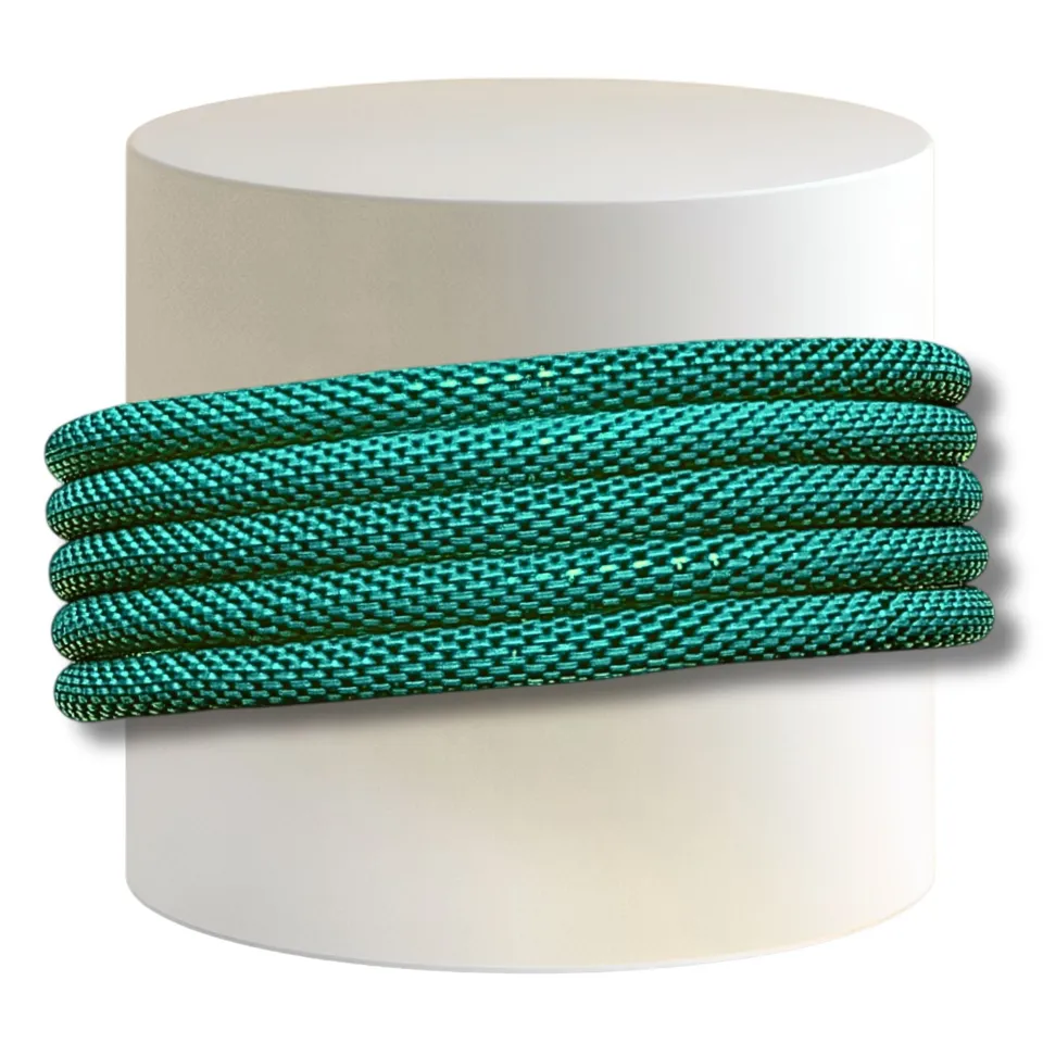 ARTSHOP Cotte de Mailles 18 Bracelet Élastique Zircon Mat x1