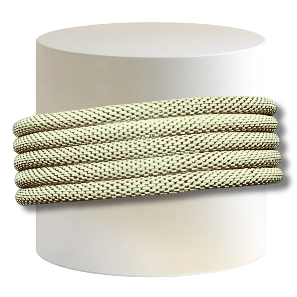 ARTSHOP Cotte de Mailles 21 Bracelet élastique Beige Mat