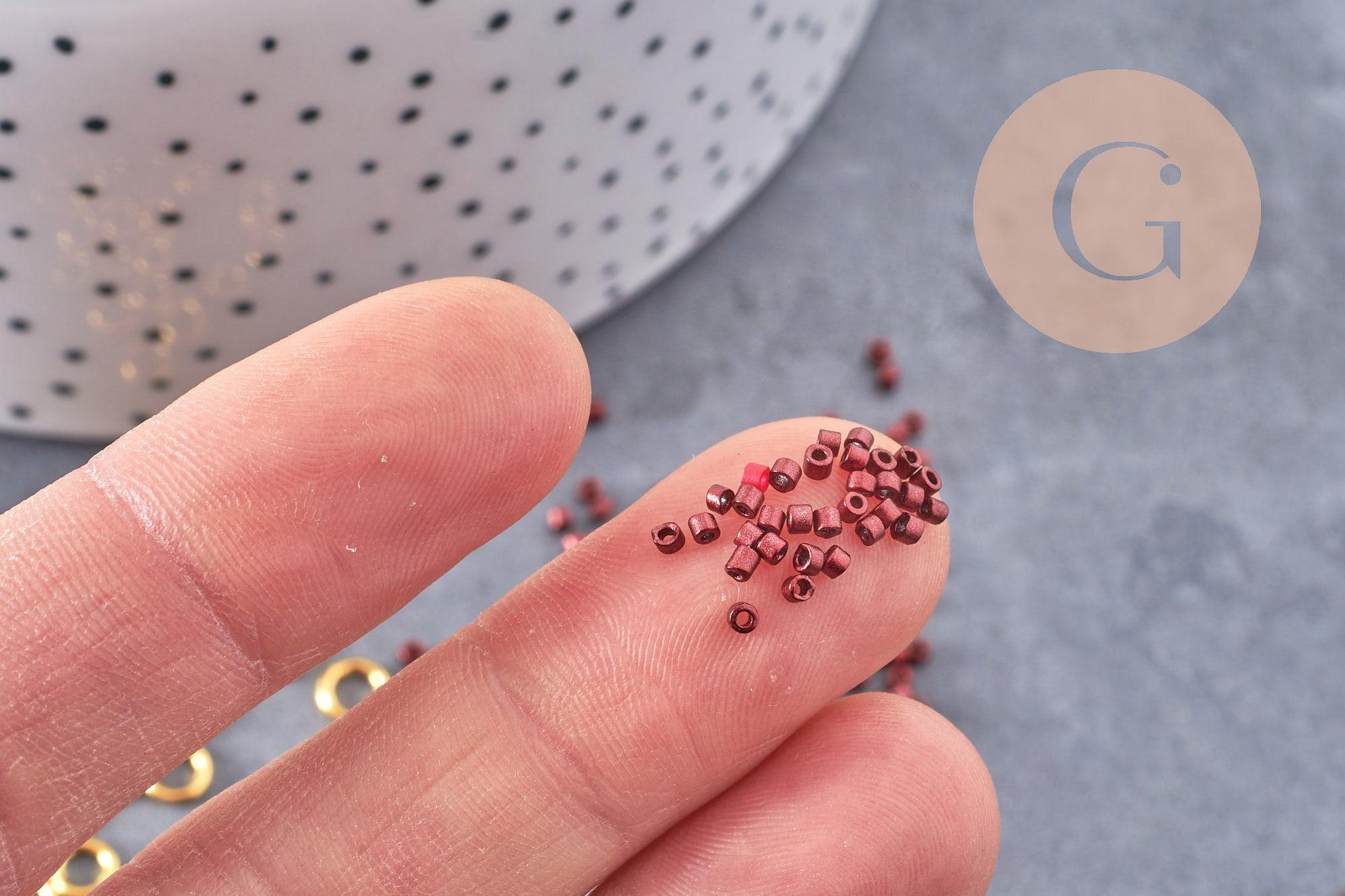 Gingerlily G9189 kit perles rocaille tube verre mix rose