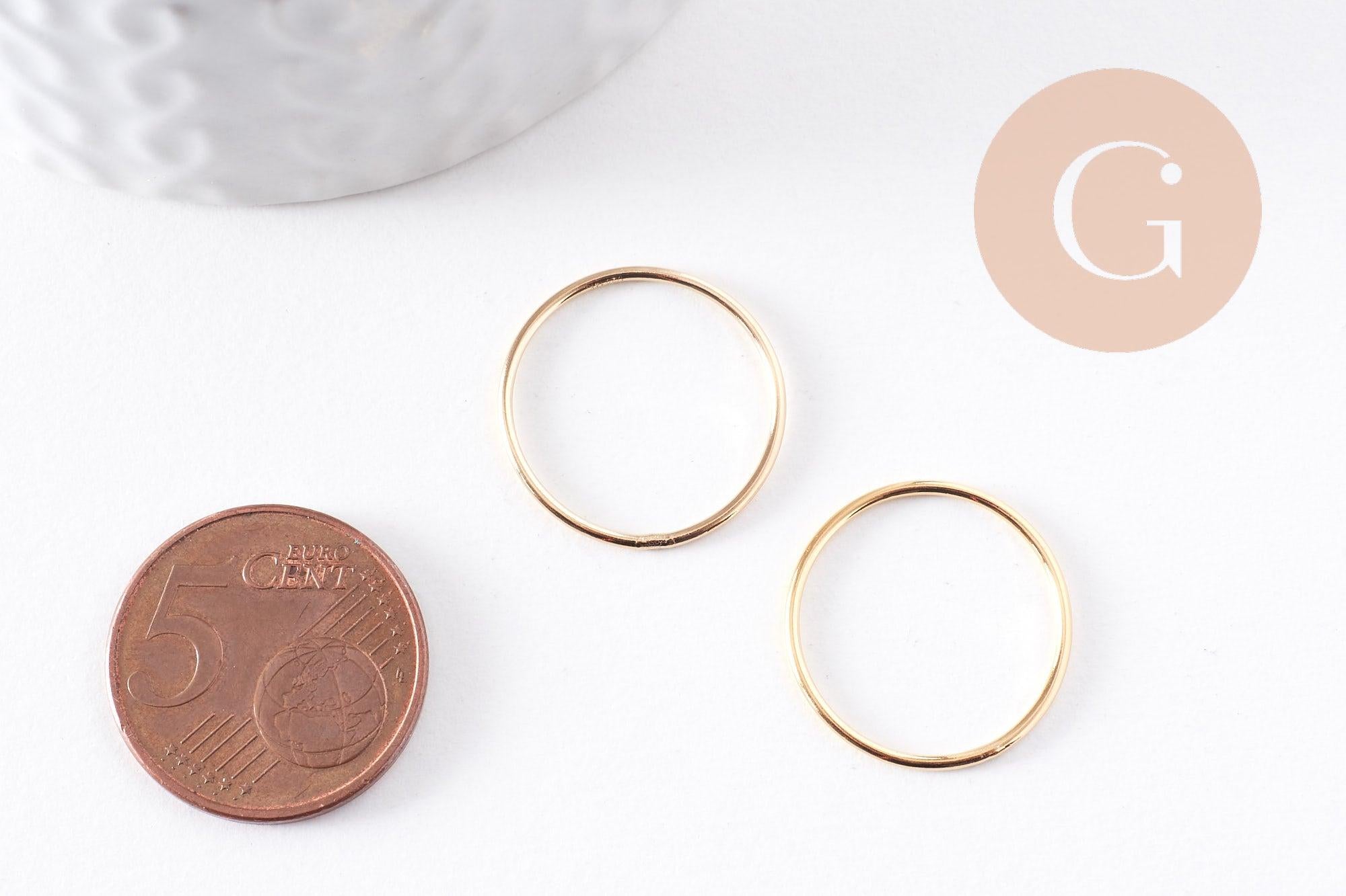 Gingerlily Apprêts bague alliance fine gold-filled taille 7