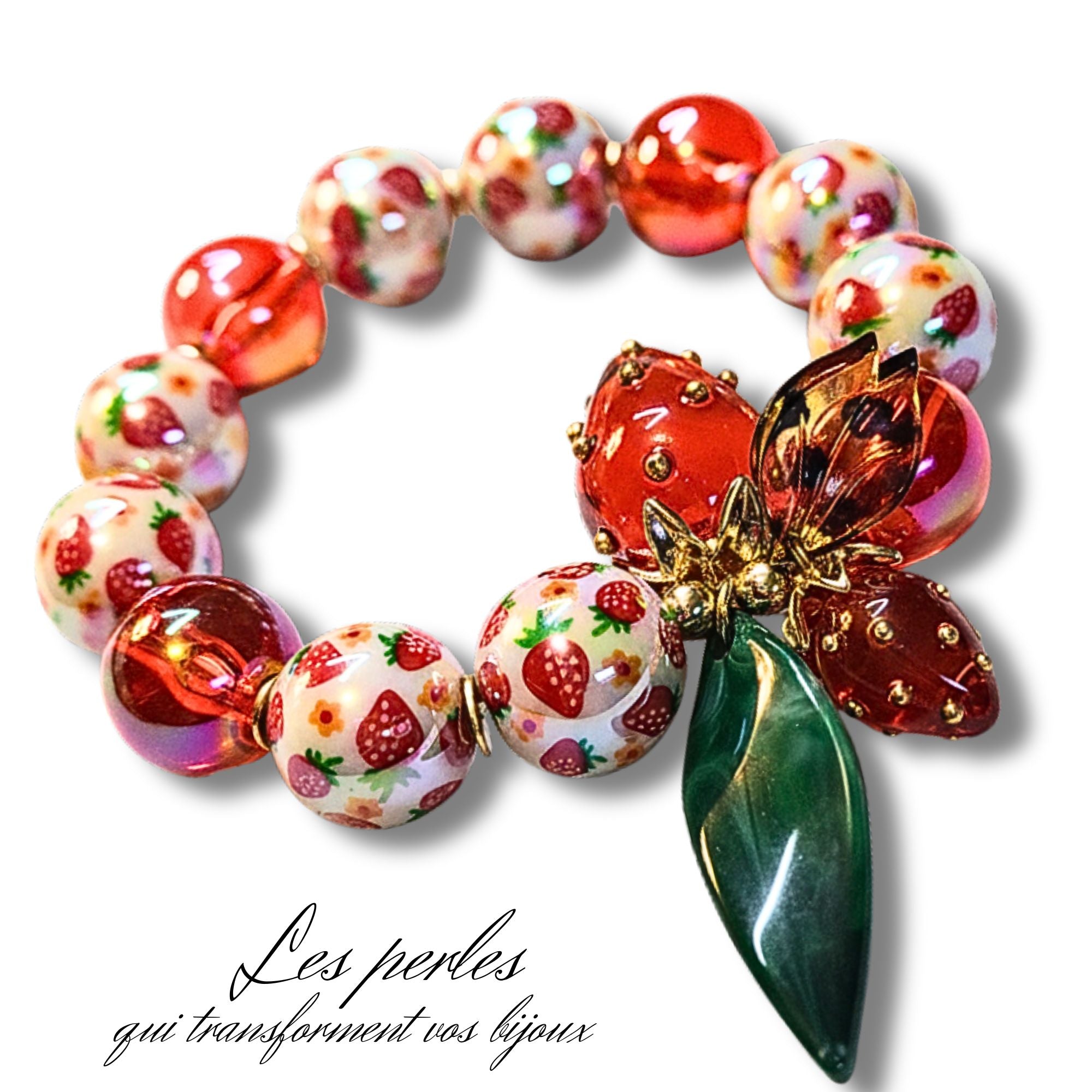 ARTSHOP Boules 325 perles acryliques cerise 16 mm x15
