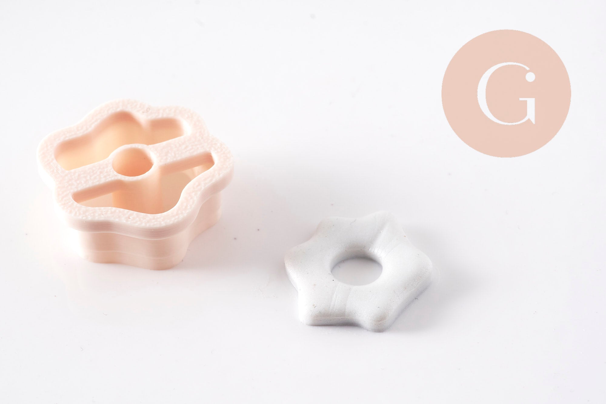 Gingerlily pâte polymère fleur créole emporte-pièce 20mm x1