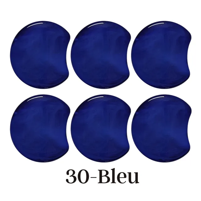 ARTSHOP Palets LUNE MOON 30 palet incurvé bleu marbré x1