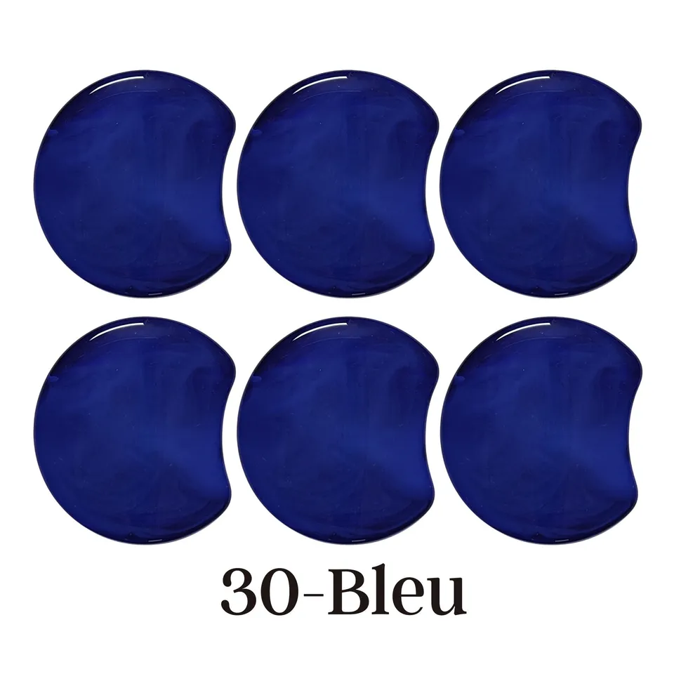 ARTSHOP Palets LUNE MOON 30 palet incurvé bleu marbré x1
