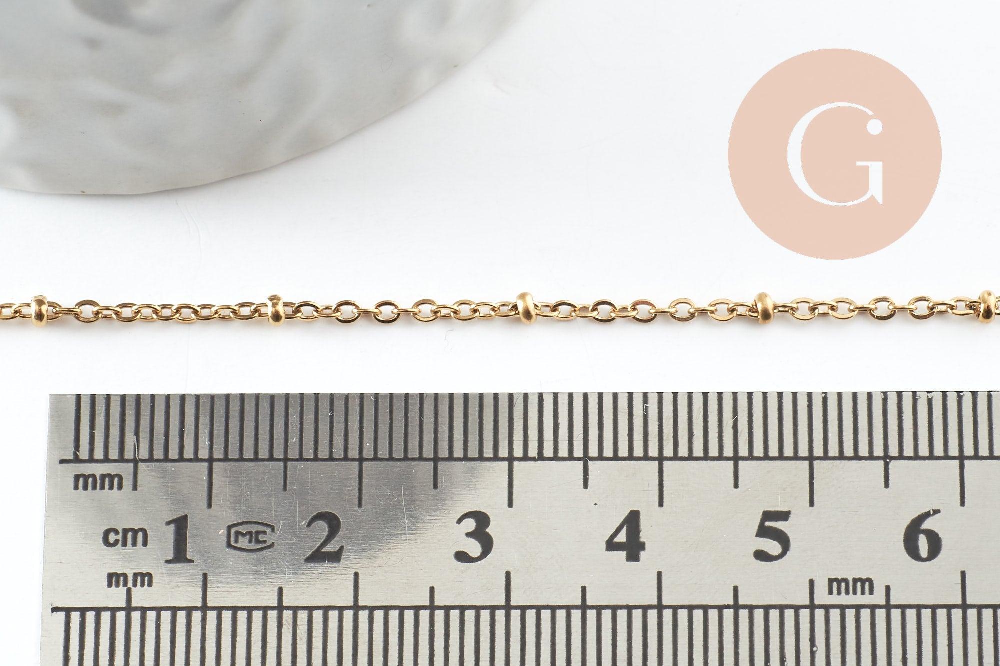 Gingerlily Chaînes Bracelet satellite acier doré 18,5cm x1