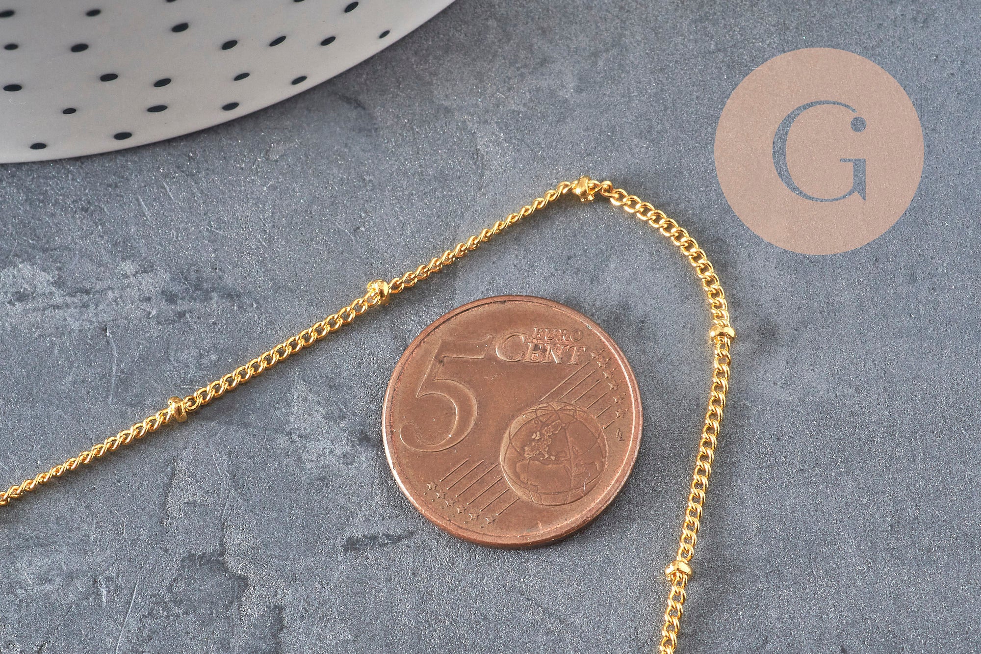 Gingerlily Chaînes G11228 collier satellite doré 81,5 cm x1