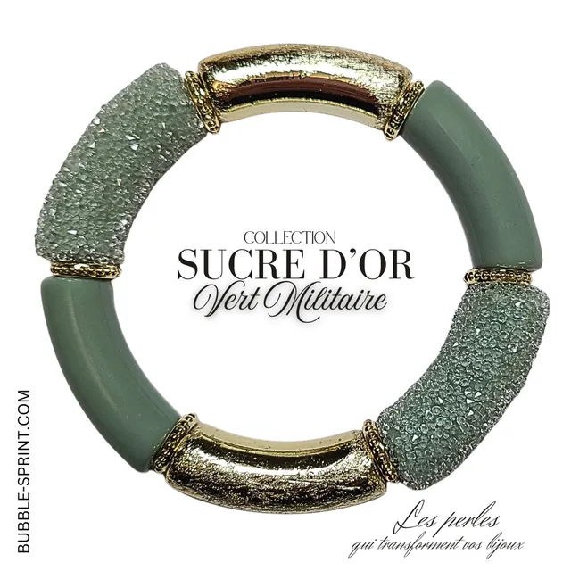Artshop Sucre d'Or Bracelet Vert Militaire Kit ou Monté