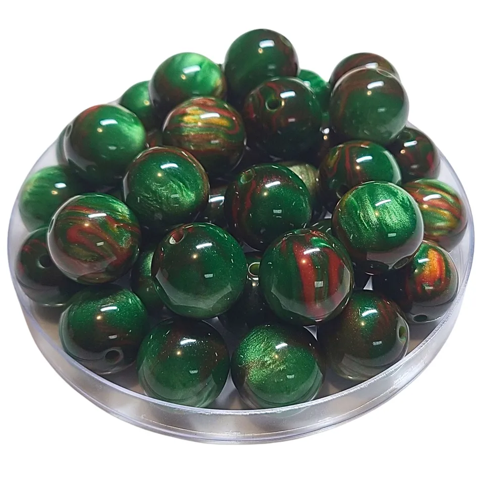 ARTSHOP Boules 16MM perles acryliques Deep Forest x15