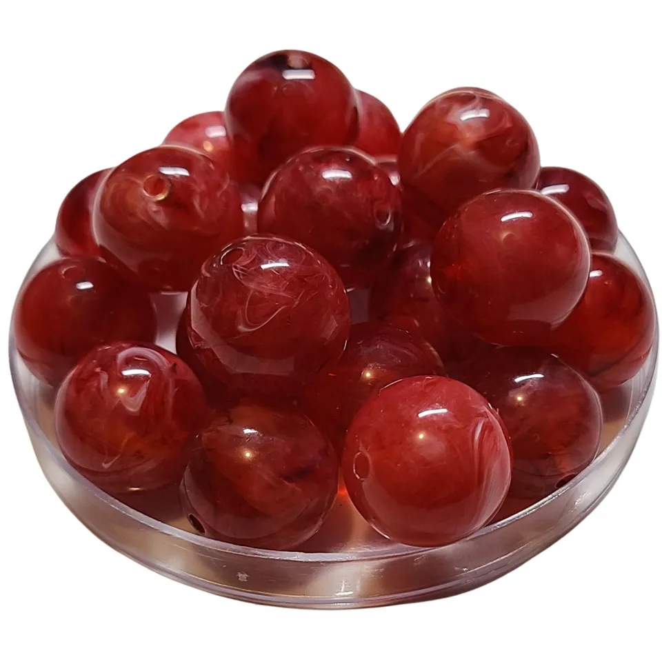 ARTSHOP Boules 367 Framboise marbre perle 20 mm x1