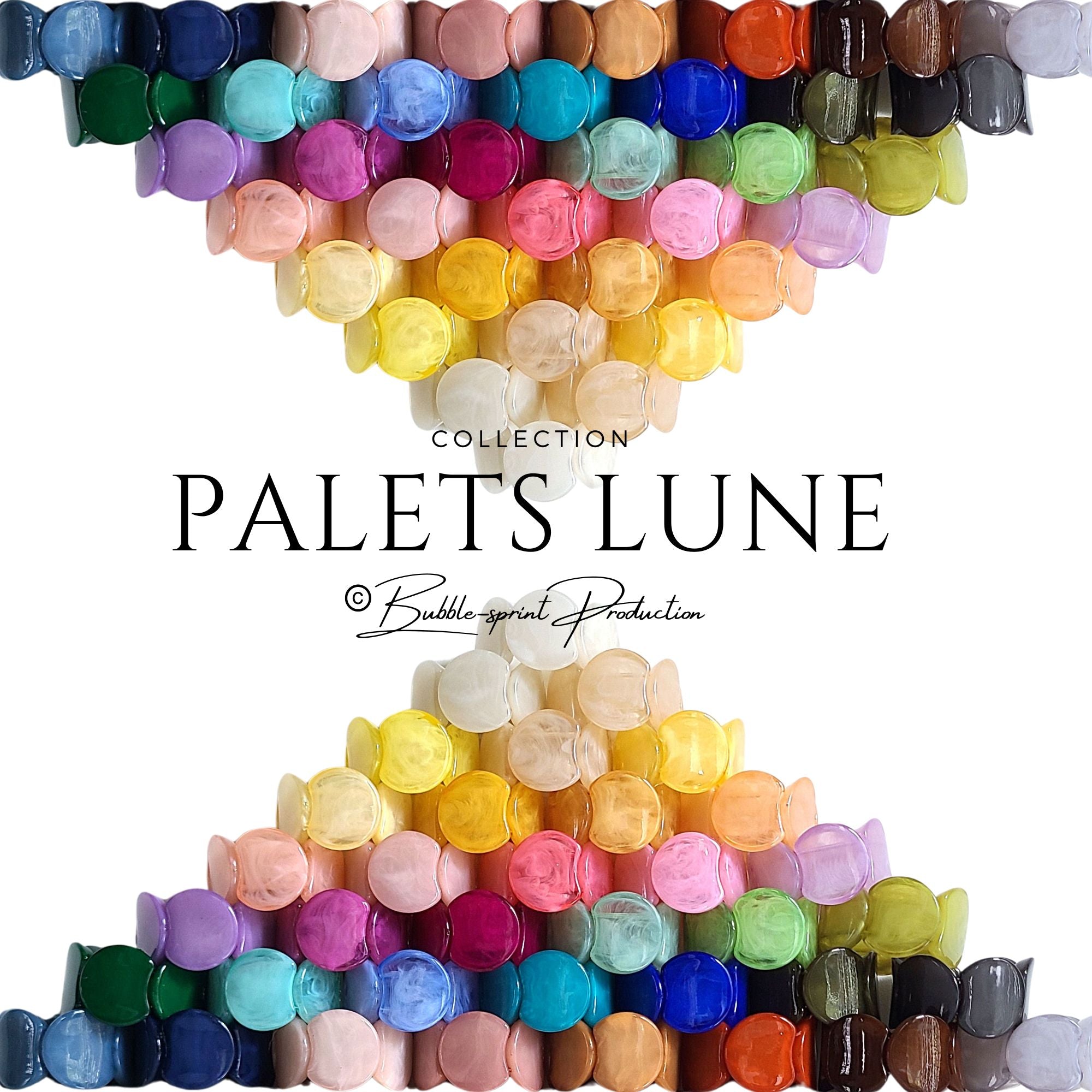 ARTSHOP Moon 1007B palet lune résine fleurs x1