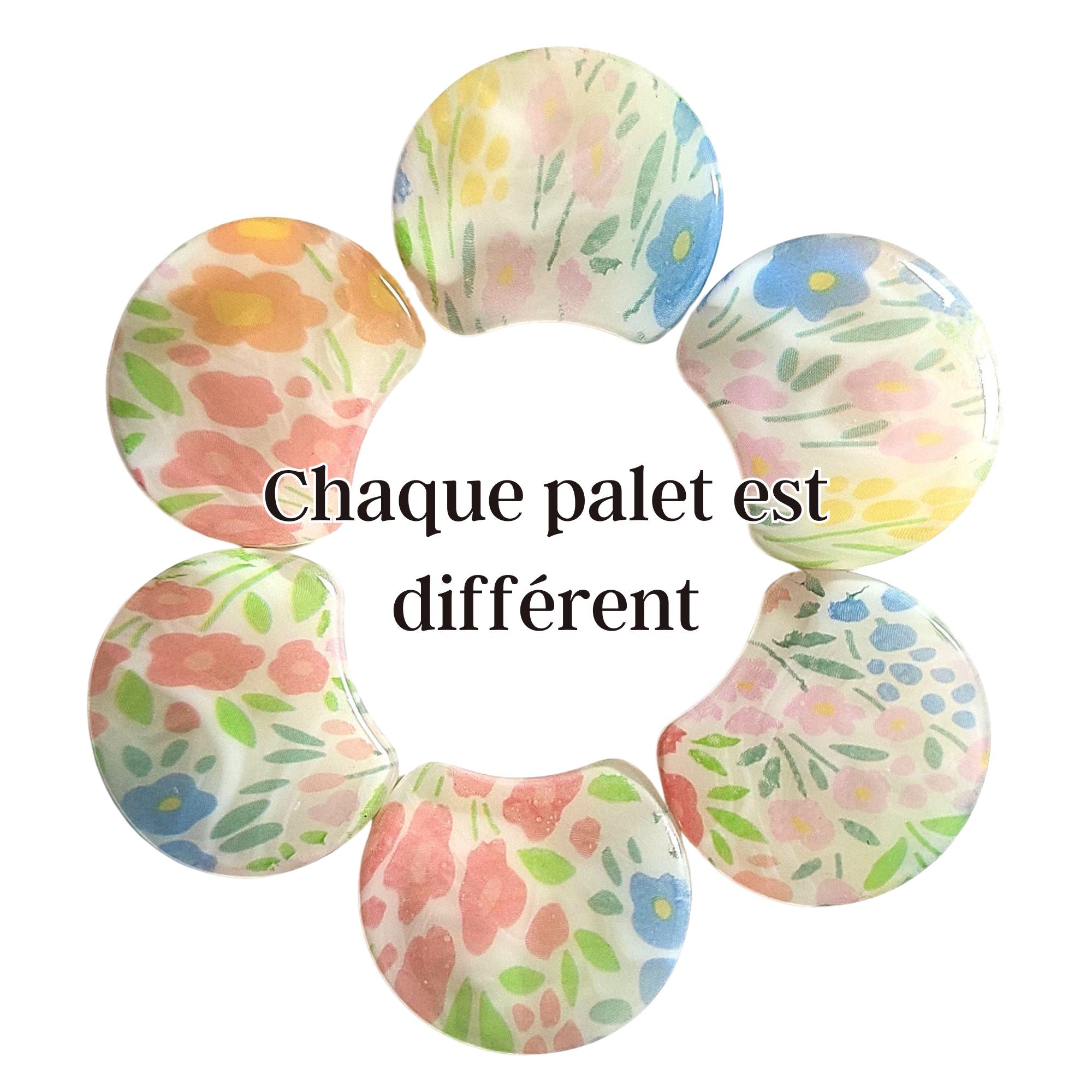 ARTSHOP Palets LUNE Moon 1010 perle lune fleurs x1