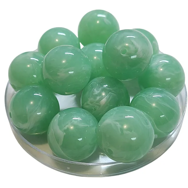 ARTSHOP Boules 24MM perles jade marbré x10