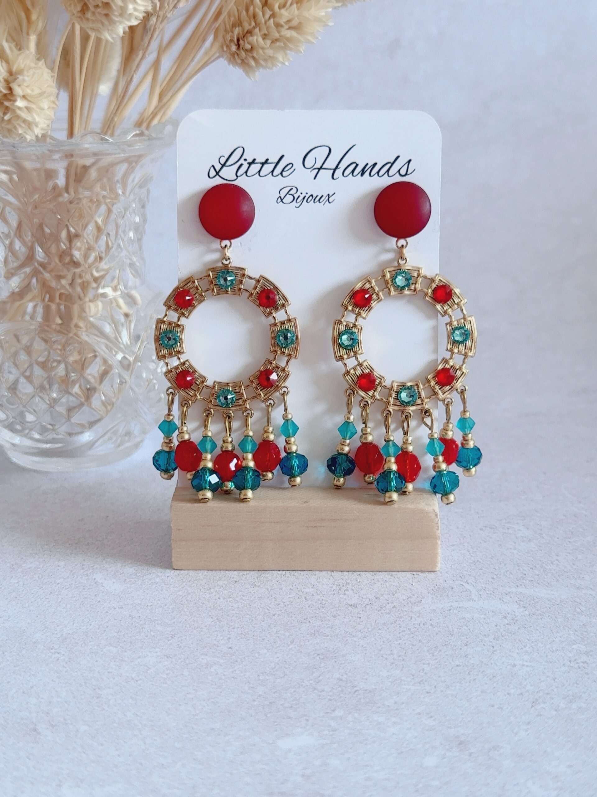 Little Hands Calypso boucles d'oreilles Red Lagoon