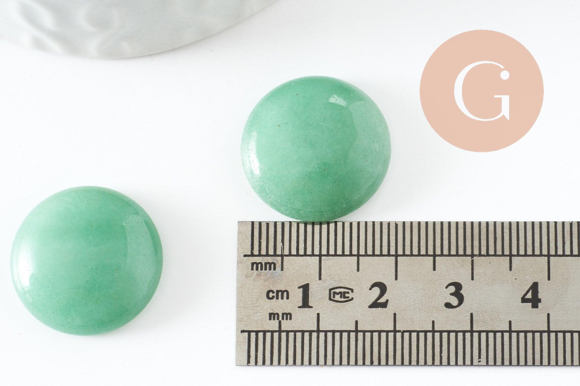 Gingerlily Pierres Cabochon aventurine verte G9618 20mm