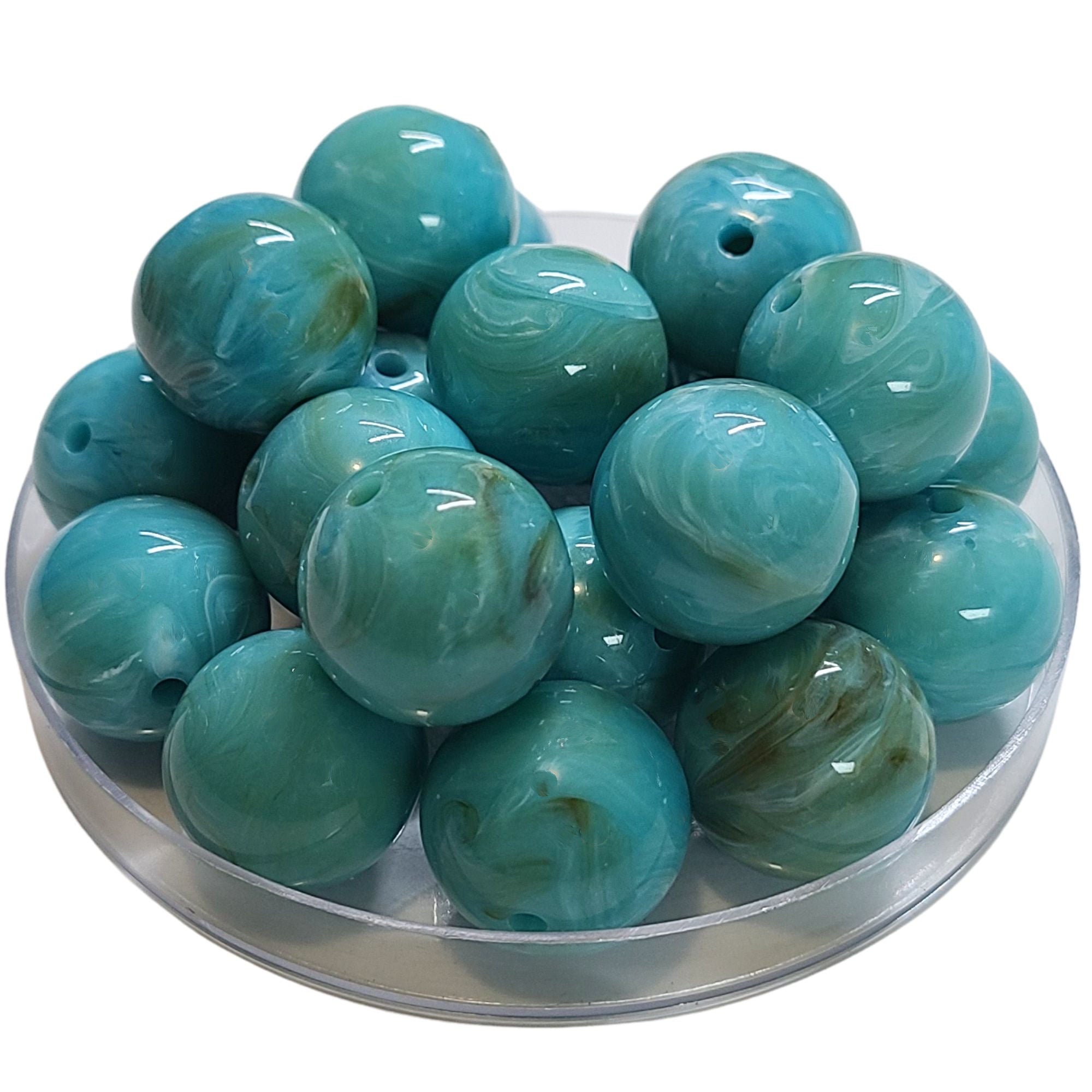 ARTSHOP Boules 20MM 378 perle acrylique aigue-marine x10