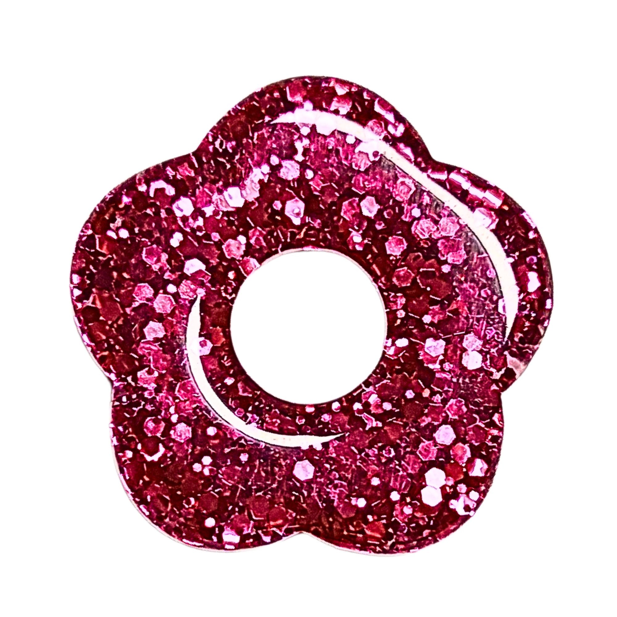Artshop Flower Power 79 fleur capucine fuchsia x1 résine