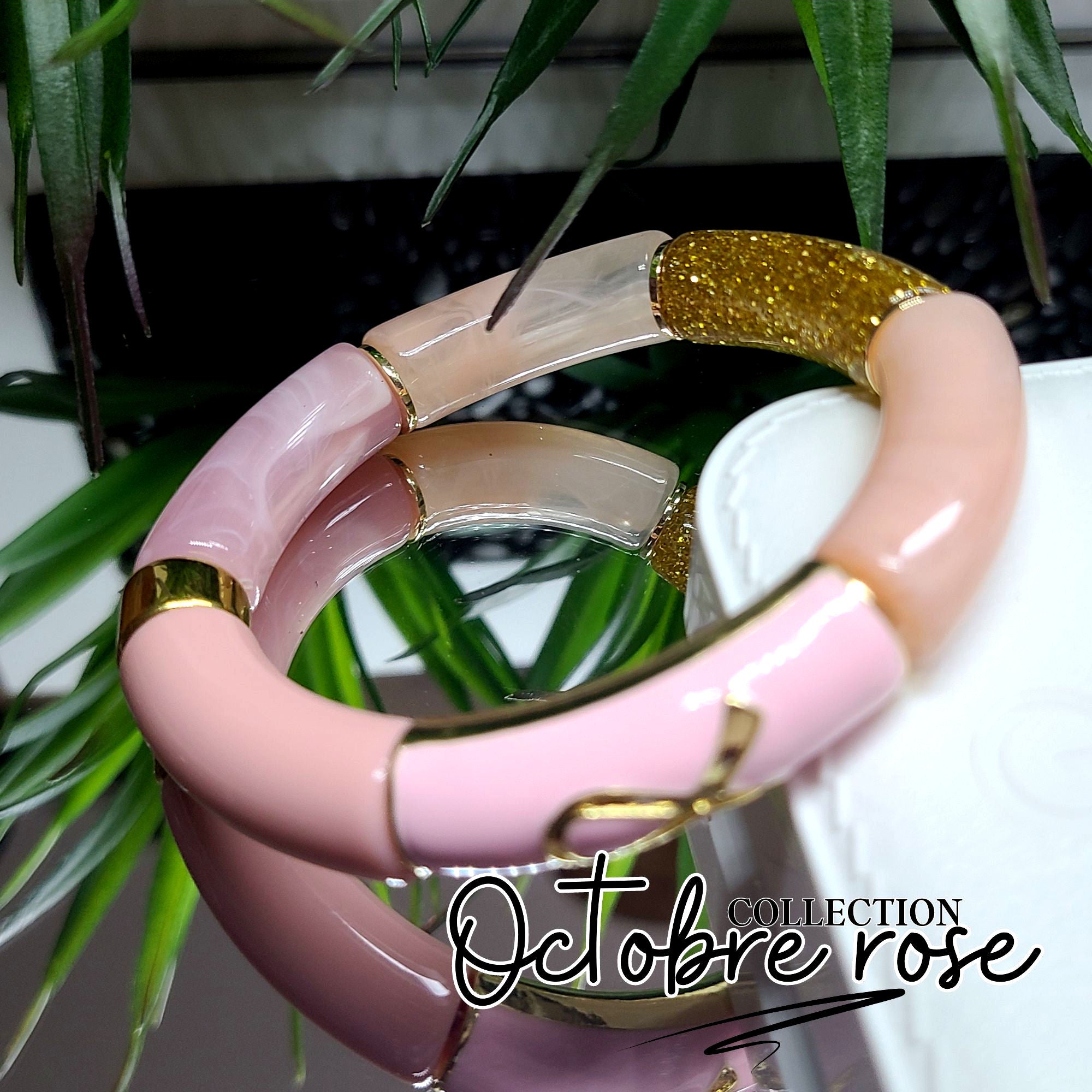 ARTSHOP Camaieux 158 lot 6 tubes Ruban rose - 12 mm