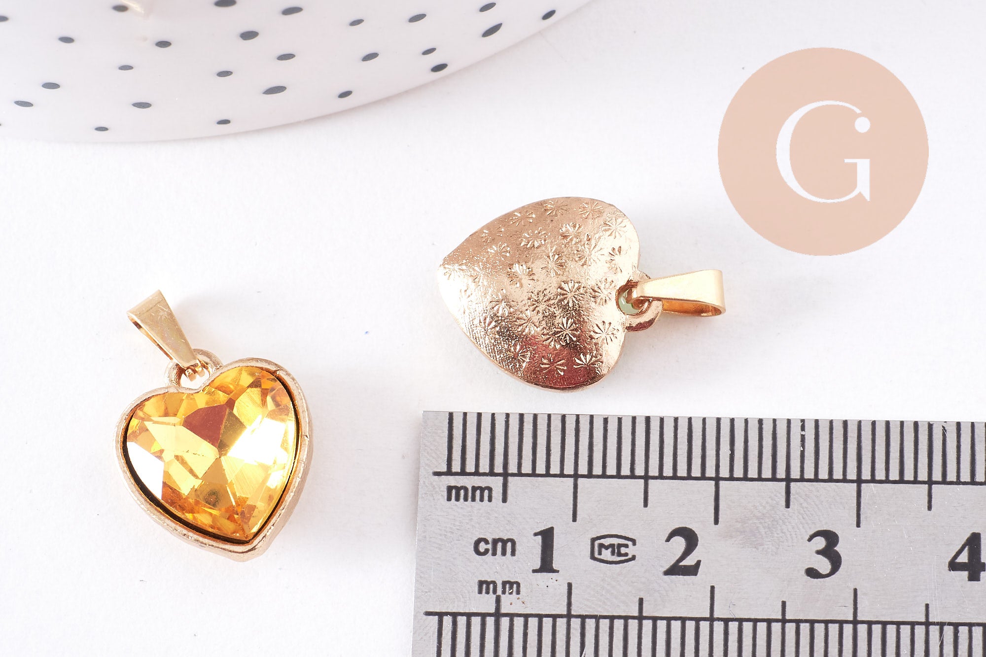 Gingerlily Pendentifs G10704 pendentif cœur cristal bleu 16,5mm
