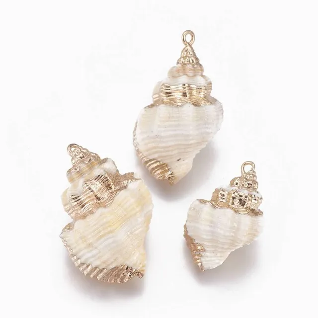 Gingerlily G2391 pendentif coquillage doré 29-36mm x1