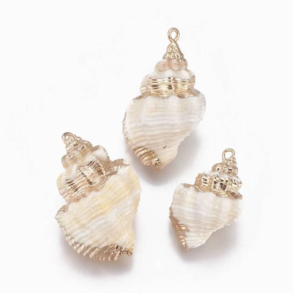 Gingerlily G2391 pendentif coquillage doré 29-36mm x1