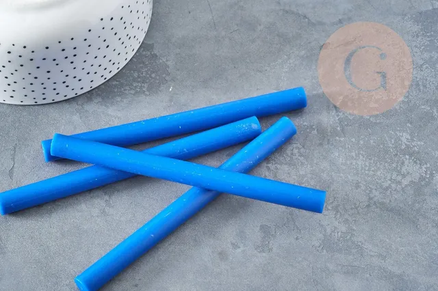 Gingerlily Bâton cire G8911 bleu roi nacré 135 mm