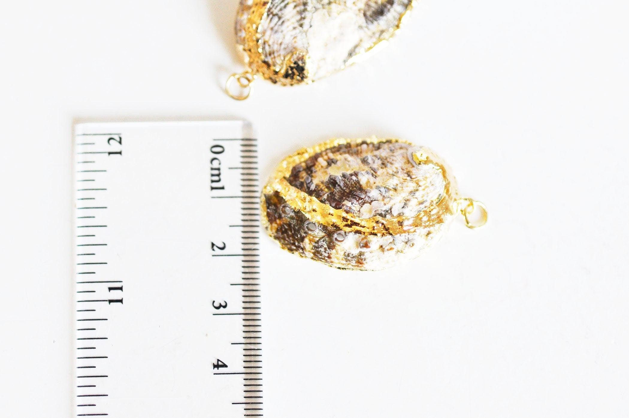 Gingerlily Pendentif coquillage G1203 doré 30-40mm x1
