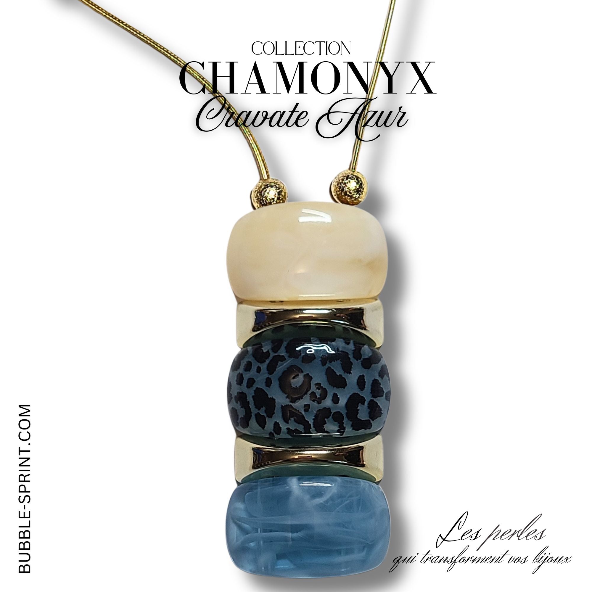 ARTSHOP Chamonyx kit collier Azur cordon 70 cm
