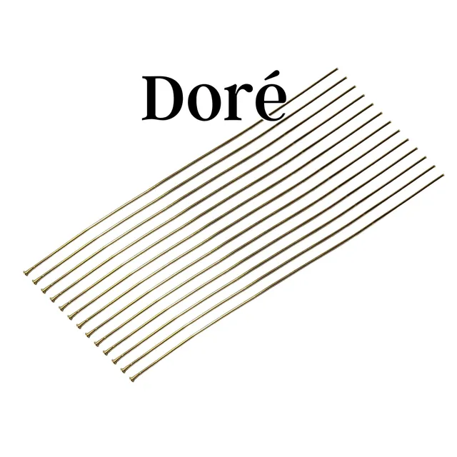 ARTSHOP Apprêts clous tête plate doré 80 mm x30