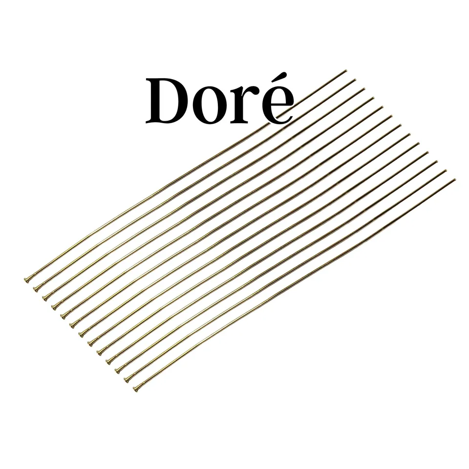 ARTSHOP Apprêts clous tête plate doré 80 mm x30