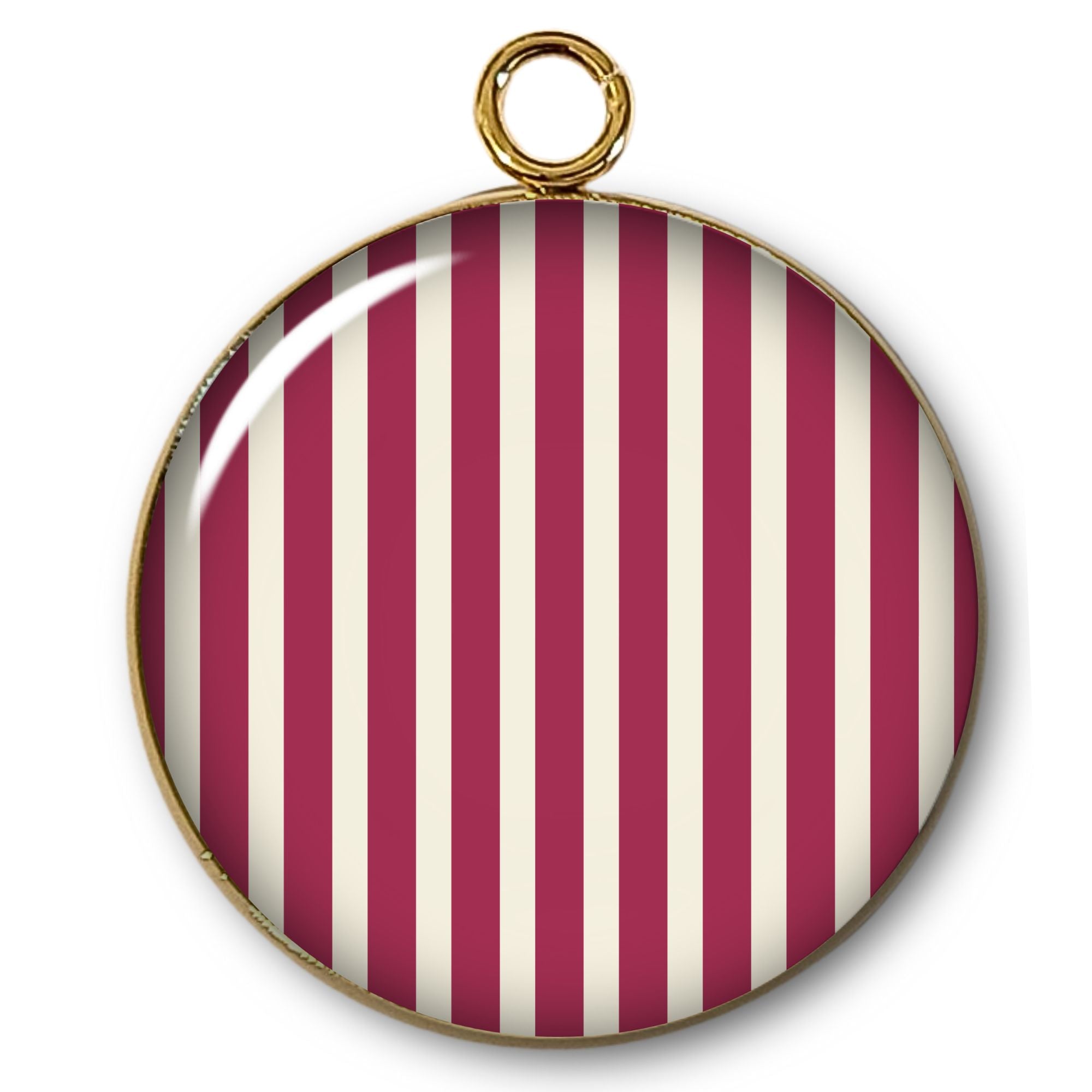 ARTSHOP Pendentifs 69 pendentif Intemporel rayures doré x1