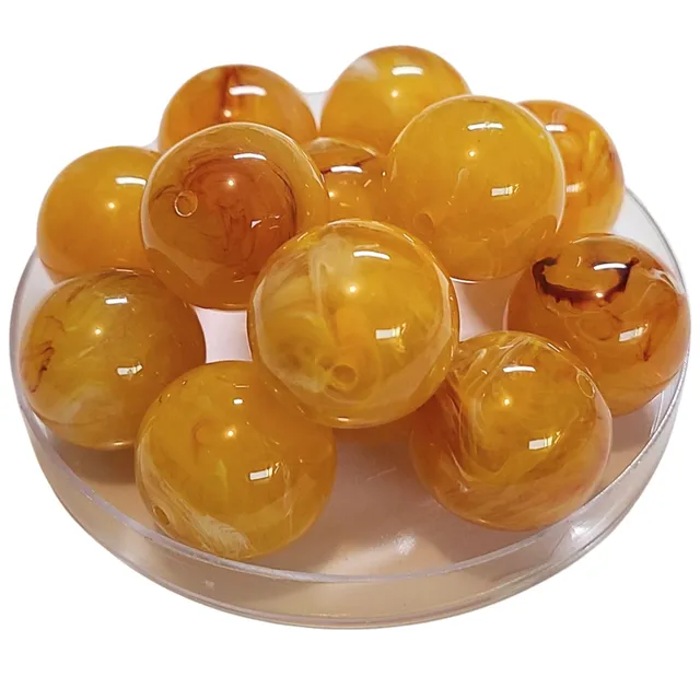 ARTSHOP Boules 24MM 362 Ambre perle acrylique x1