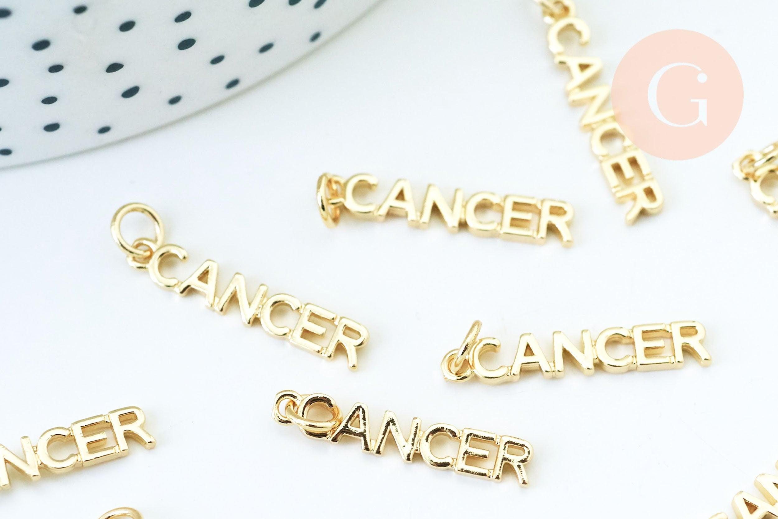 Gingerlily Breloque Cancer G6042 laiton doré 22.5mm x1