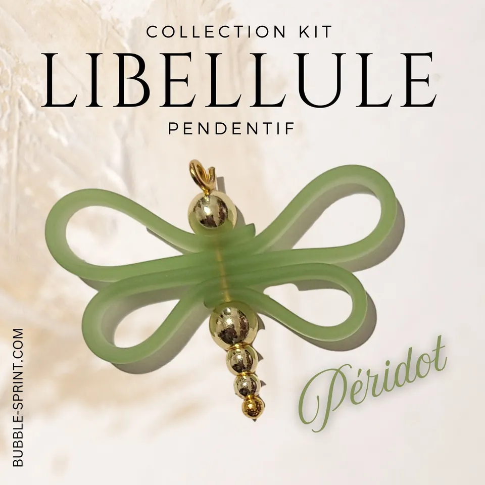 ARTSHOP Bijoux en KITS Libellule pendentif péridot kit