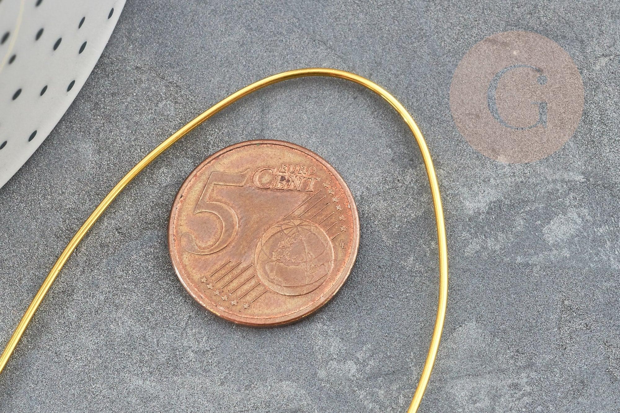 Gingerlily Fil cuivre doré 1mm bobine 2,5m pour bijoux