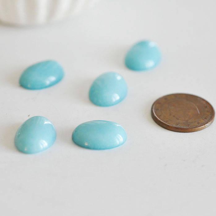Gingerlily Pierres DIY cabochon jade turquoise ovale 18x13mm G591
