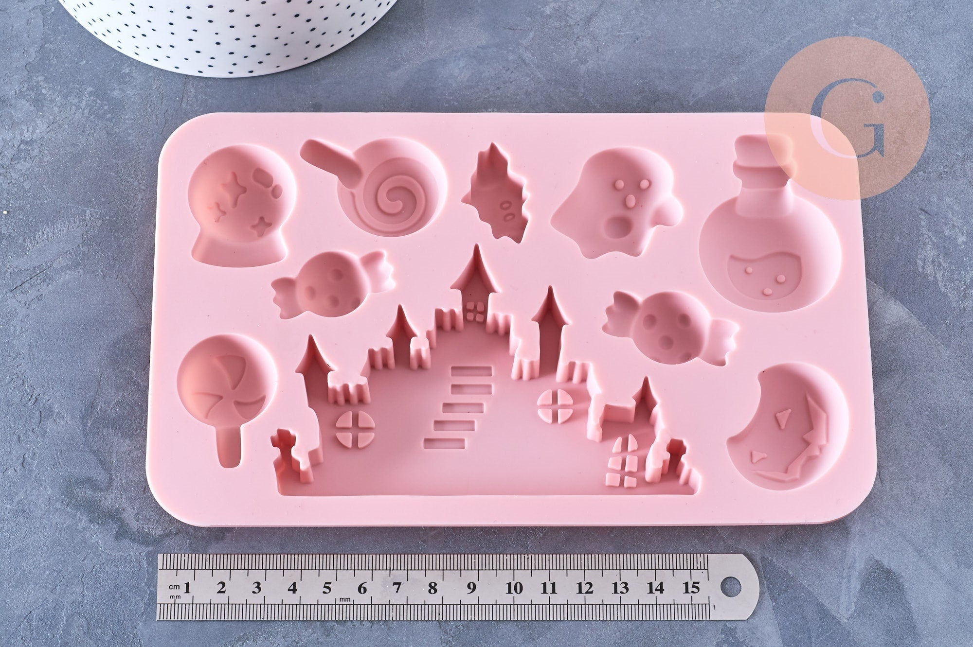 Gingerlily Moule silicone halloween rose G5662 x1