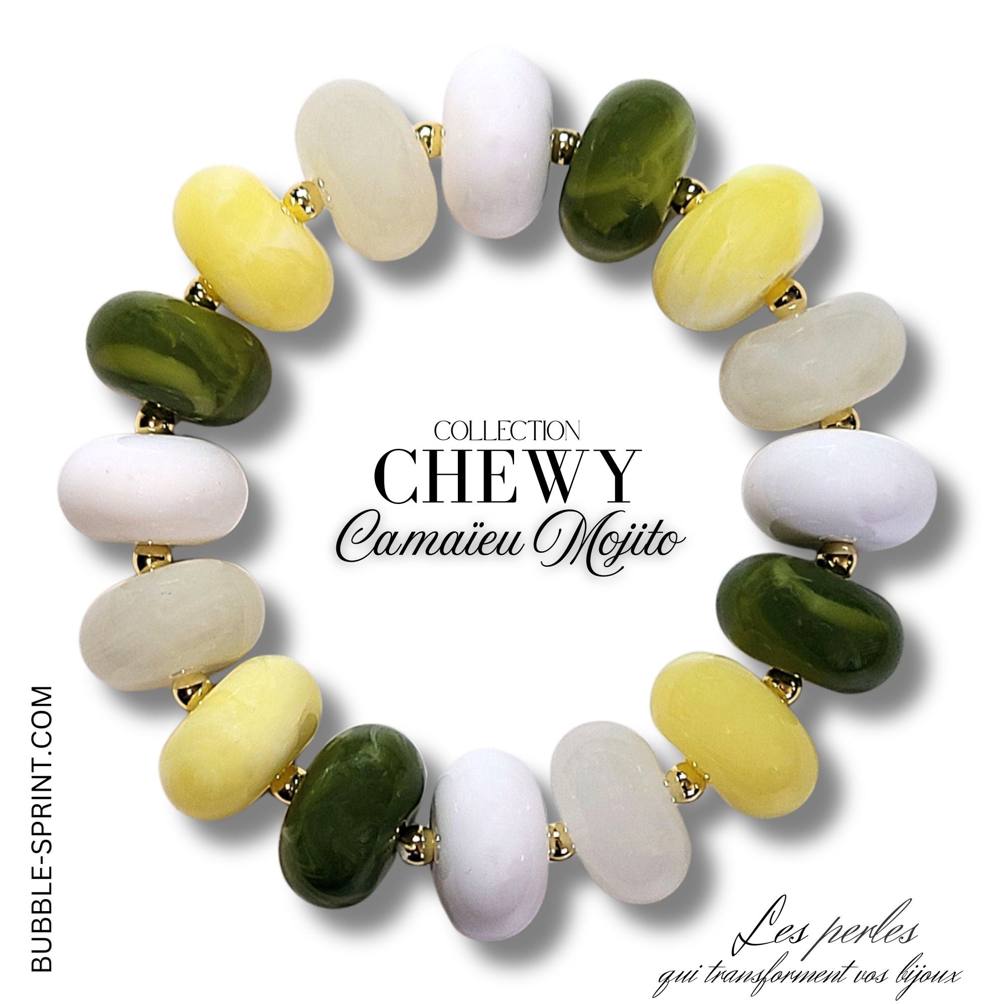 ARTSHOP Prêts-à-porter bracelet CHEWY Mojito élastique