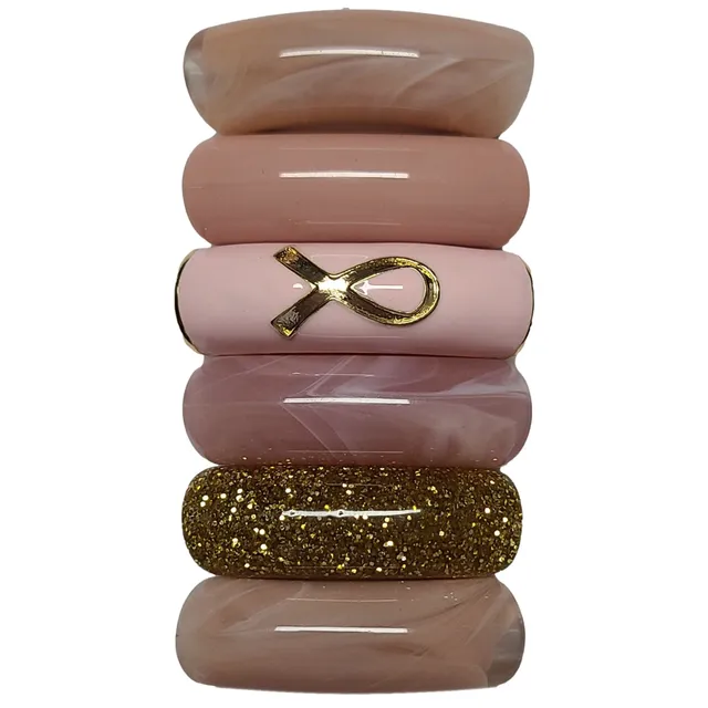 ARTSHOP Camaieux 158 lot 6 tubes Ruban rose - 12 mm