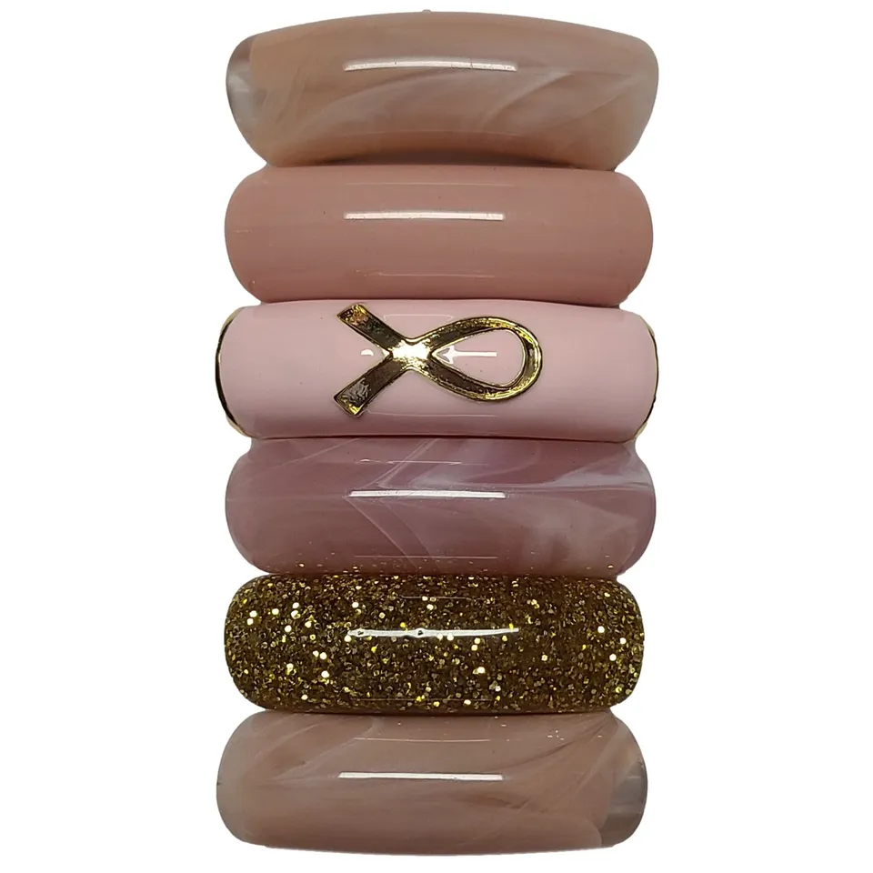 ARTSHOP Camaieux 158 lot 6 tubes Ruban rose - 12 mm