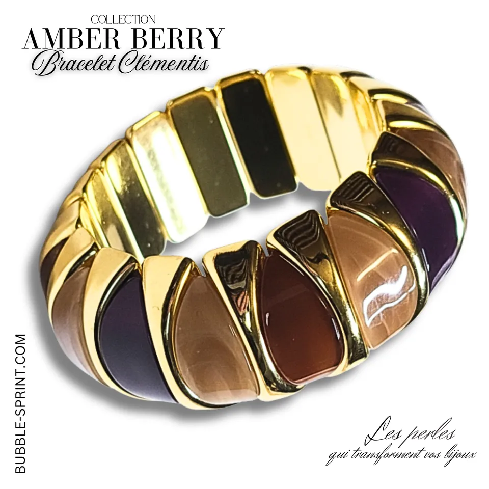 Artshop Kit bracelet Clémentis Amber Berry complet élastique