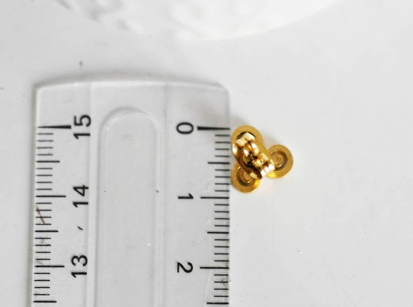 Gingerlily triskel G1719 boucles puces doré 9mm la paire sans nickel