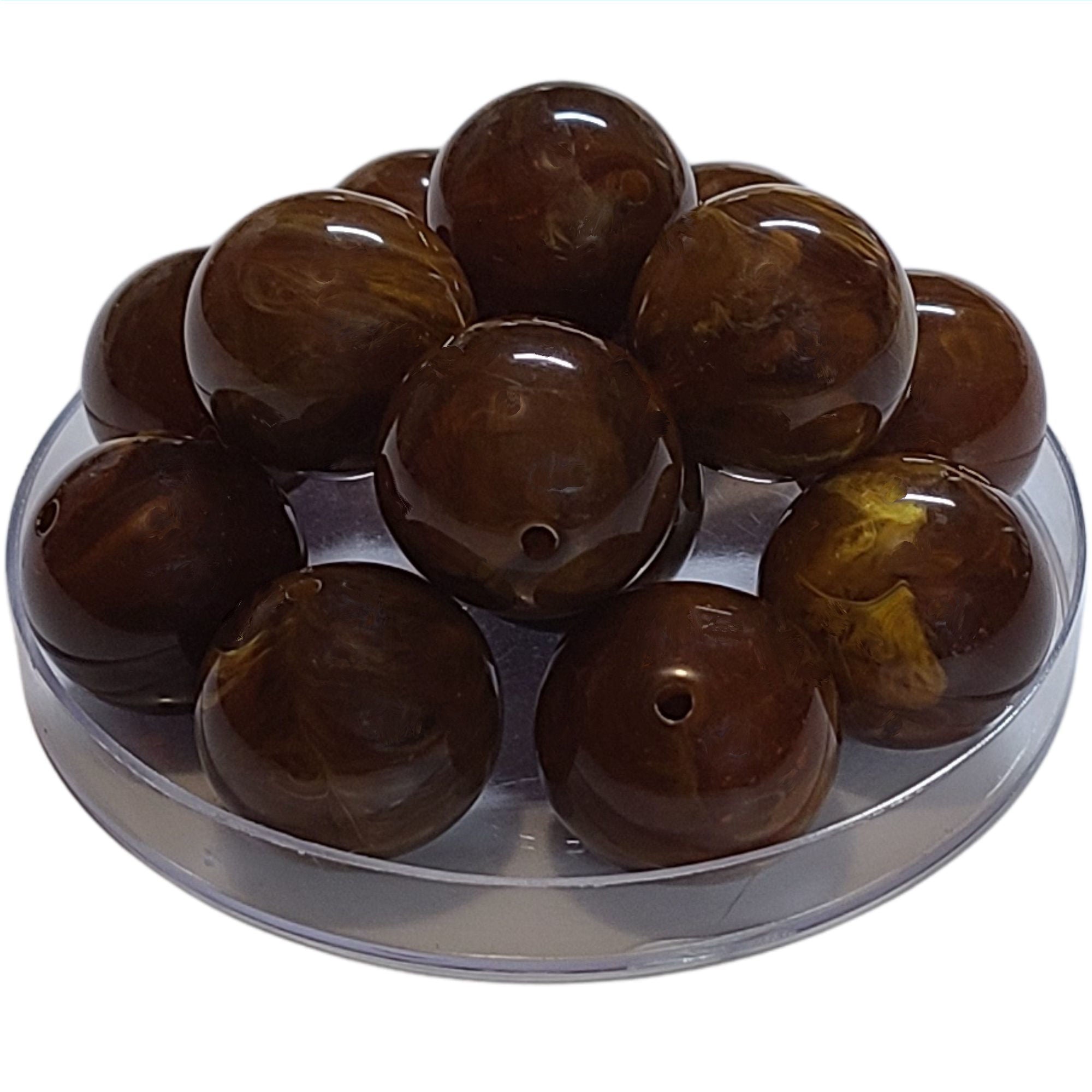 ARTSHOP Boules 24MM 381 perle miel marbré 24mm x10