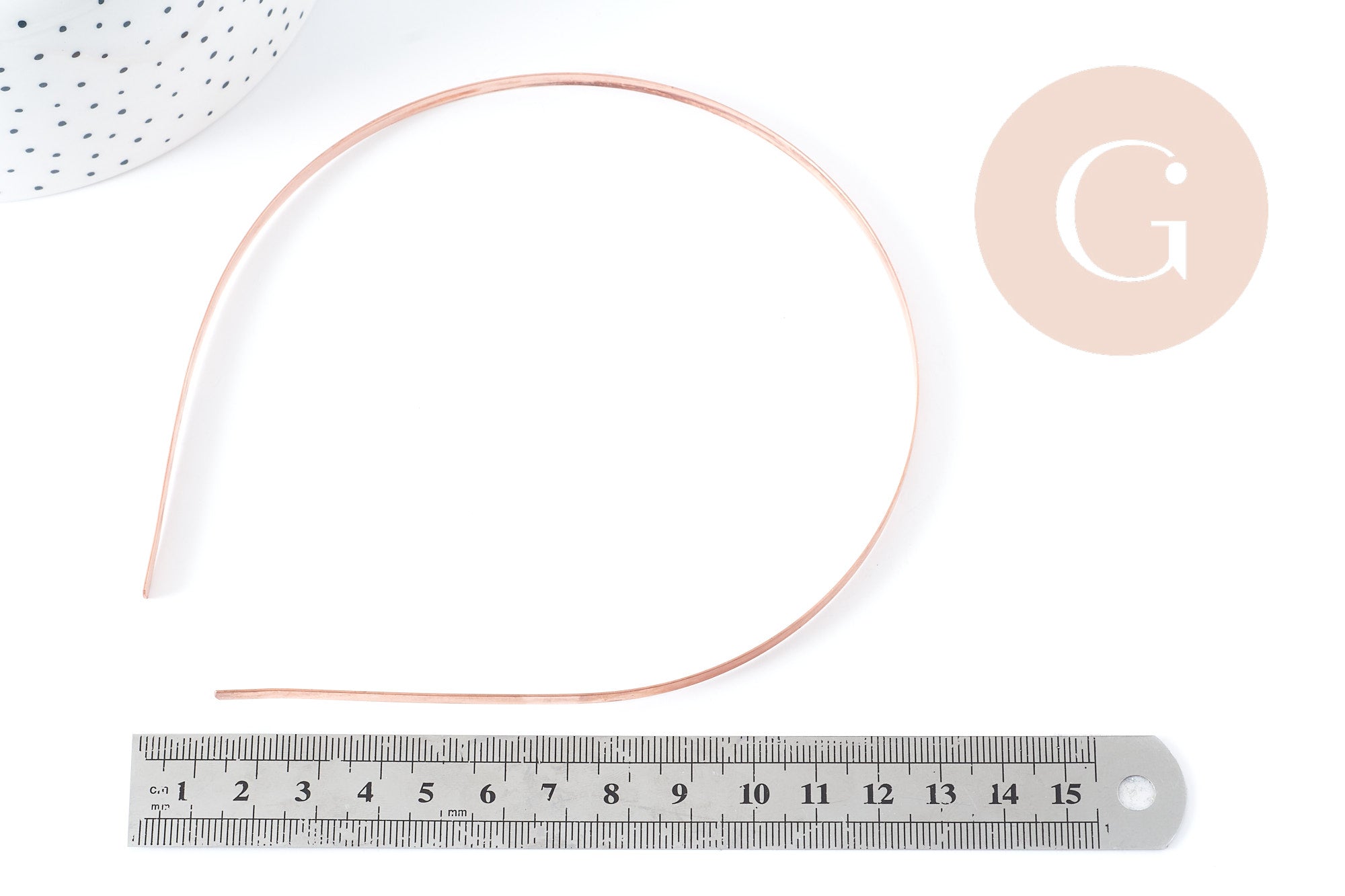 Gingerlily Accessoires serre-tête cheveux cuivre 120mm x1