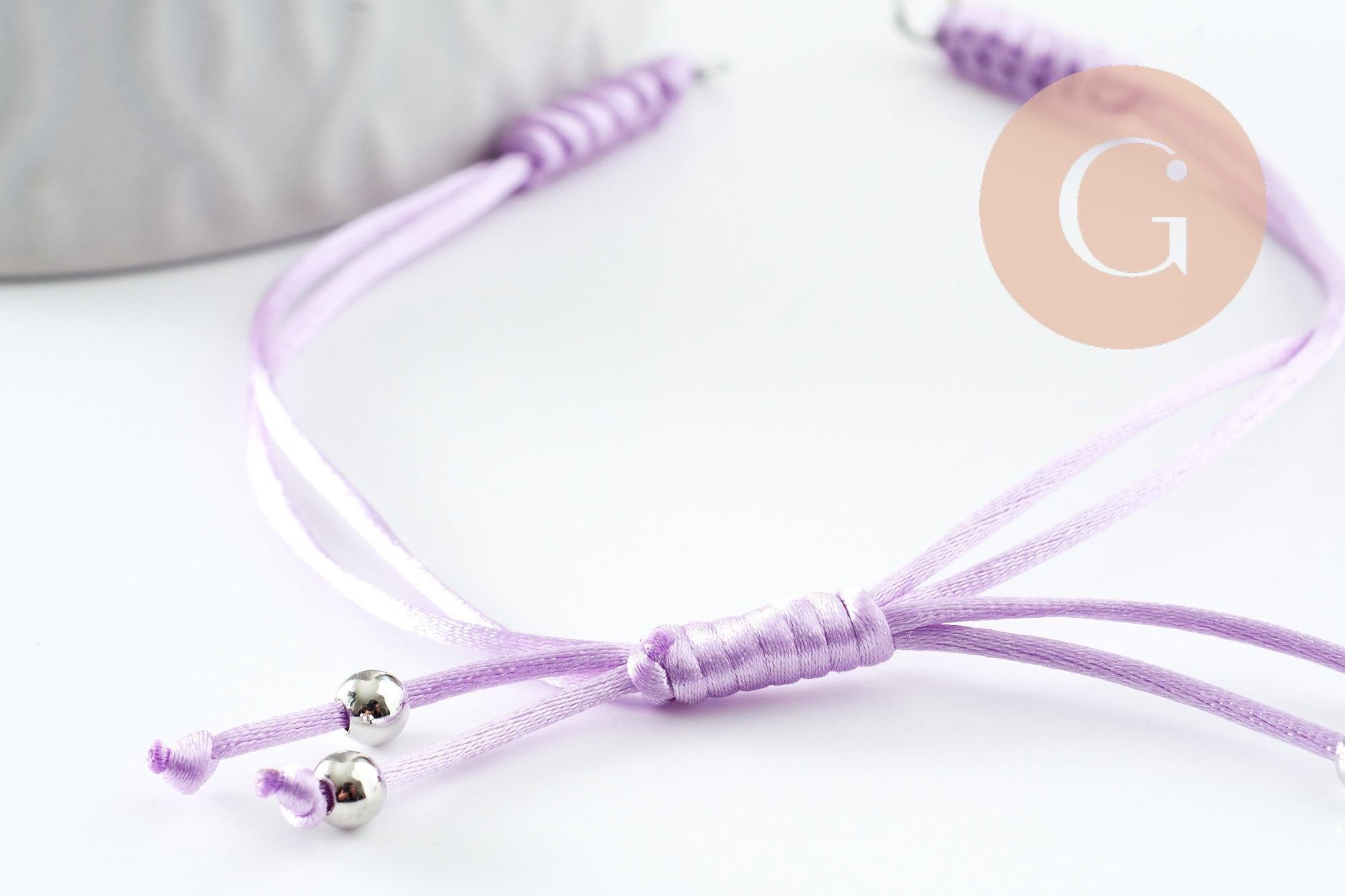 Gingerlily G9576 bracelet cordon réglable rouge 24,5 cm