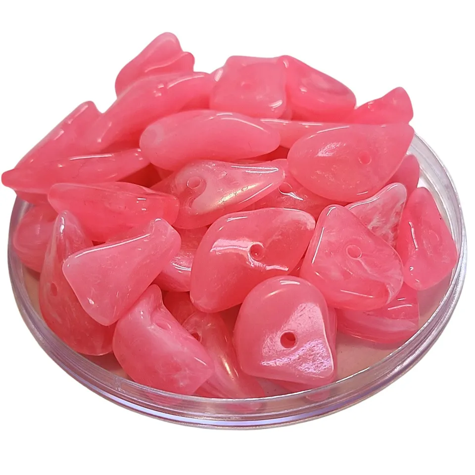 ARTSHOP Crispy XXL Rose Bonbon perles séparateurs X25